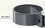 Хомут трубы металлический KROP PVC для системы D 130/90 мм, RAL 9010