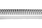 Решетка желоба защитная RAL 9003 сигнальный белый (0,6м)