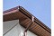 Софит металлический центральная перфорация 0,5 Quarzit с пленкой RAL 8017 шоколад