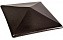 Клинкерный заборный оголовок KING KLINKER 17 Onyx black, 310*445*90 мм