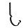Крюк длинный усиленный модернизированный, 100/150 (00000031836)