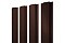 Штакетник Прямоугольный 0,45 PE RAL 8017 шоколад