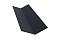 Планка ендовы верхней 145х145 0,5 Satin с пленкой RAL 7024 мокрый асфальт