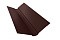 Планка ендовы верхней фигурной 150x150 0,5 GreenCoat Pural RR 887 шоколадно-коричневый (RAL 8017 шоколад)