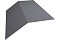 Планка конька плоского 145х145 0,5 Satin с пленкой RAL 7004 сигнальный серый