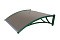 Козырьки Krovent из поликарбоната 1500х930х280 бронзовый (зел. кроншт)