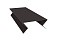 Планка угла внешнего составная нижняя 0,4 PE с пленкой RAL 8017 шоколад