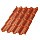 Металлочерепица МЕТАЛЛ ПРОФИЛЬ Монтерроса-SL (AGNETA-20-Copper\Copper-0.5)