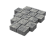 Тротуарная плитка Квадрат 15х15 «Грей» 80 мм