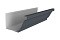 Желоб прямоугольный Vortex Lite Matt 130мм 3м RAL 7024 мокрый асфальт