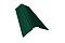 Планка конька фигурного 100x100 0,45 Drap RAL 6005 зеленый мох