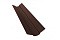 Планка ендовый верхней фигурной 70x70 0,5 Velur20 RAL 8017 шоколад