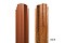 Штакетник П-образный А фигурный 0,45 Print Twincolor Snow Wood