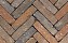Клинкерная тротуарная брусчатка Penter Zenneton mix wasserstrich tumbled, 200*50*65 мм