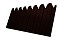 Профнастил С10B фигурный Grand Line 0,5 Velur с пленкой RR 32 темно-коричневый