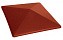 Клинкерный заборный оголовок KING KLINKER 06 Note of cinnamon, 445*445*90 мм