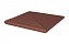 Клинкерная ступень угловая деленная венецианская гладкая King Klinker 03 Natural brown, 330*330*14 мм