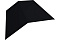 Планка конька плоского 145х145 0,5 Satin с пленкой RAL 9005 черный
