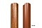 Штакетник М-образный А 0,45 PE RAL 3005 красное вино