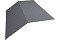 Планка конька плоского 145х145 0,4 PE с пленкой RAL 7004