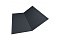 Планка ендовы нижней 300х300 0,5 GreenCoat Pural Matt RR 23 темно-серый (RAL 7024 мокрый асфальт)